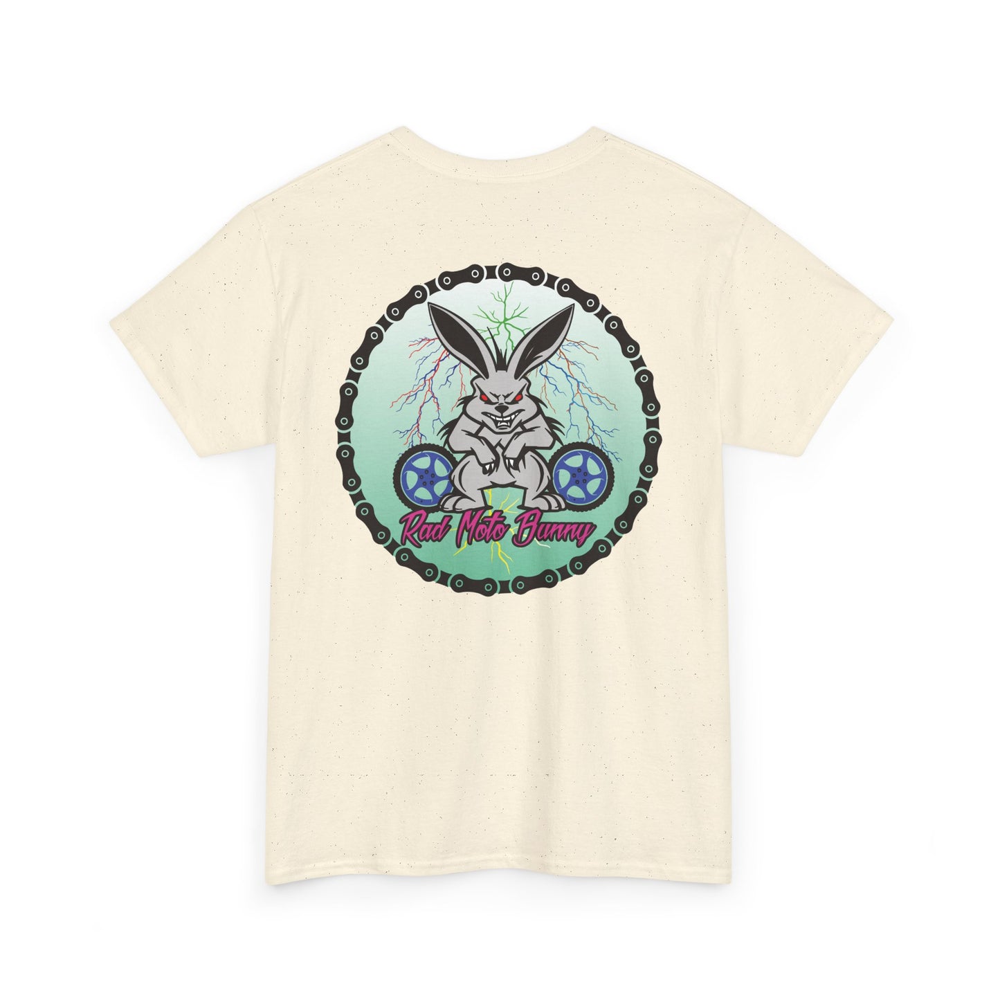 Rad Moto Bunny Lightning, Heavy Cotton T-Shirt