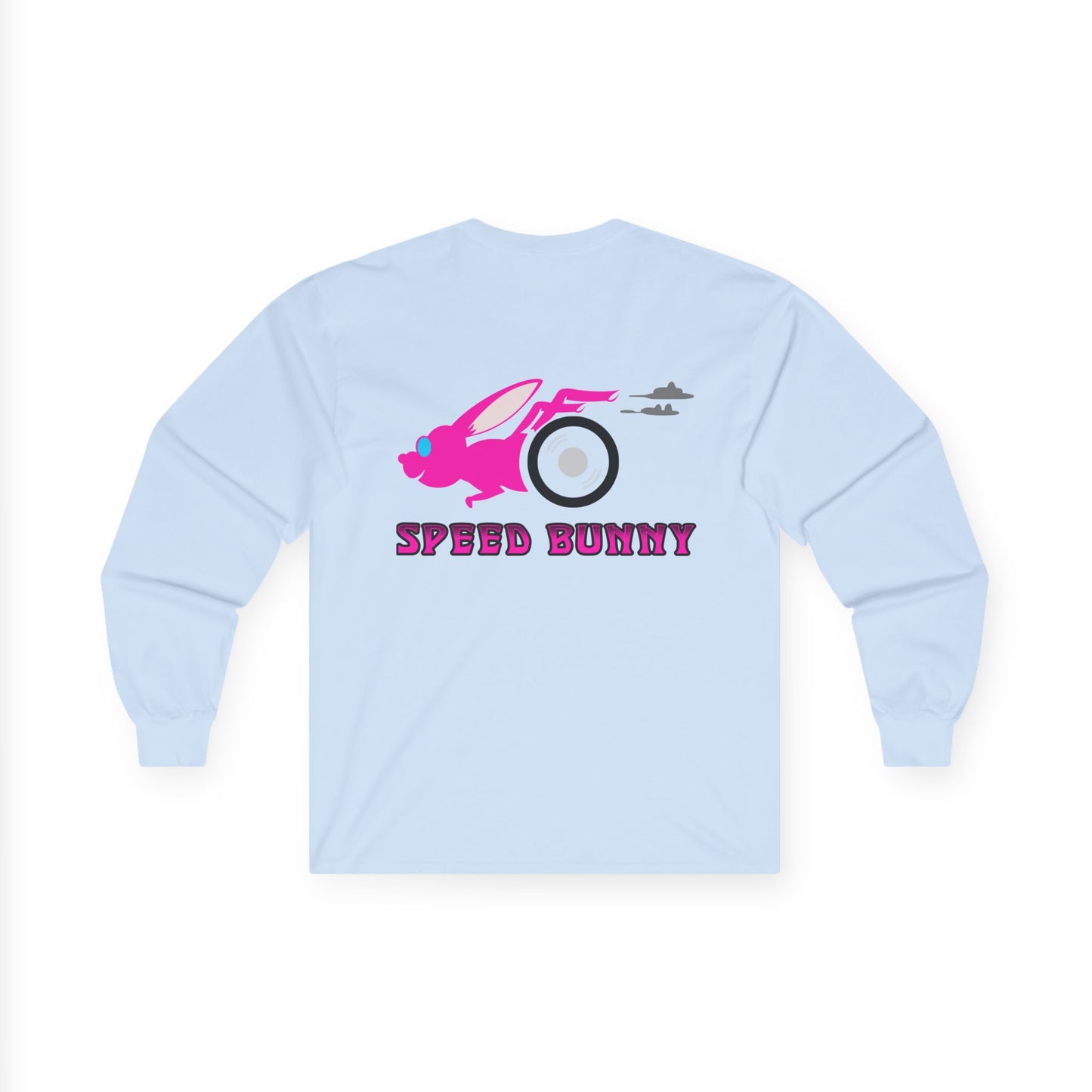 Speed Bunny, Rad Moto Bunny, Unisex Long Sleeve Tee - Bold Graphic T-Shirt for Motorcycle Enthusiasts