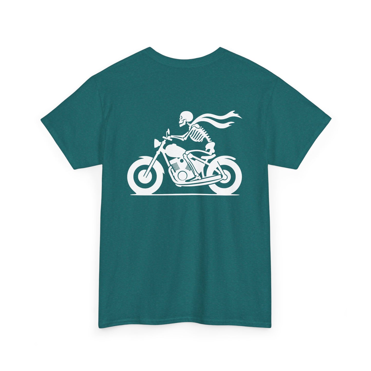 Skeleton Rider, Rad Moto Bunny, Heavy Cotton T-Shirt