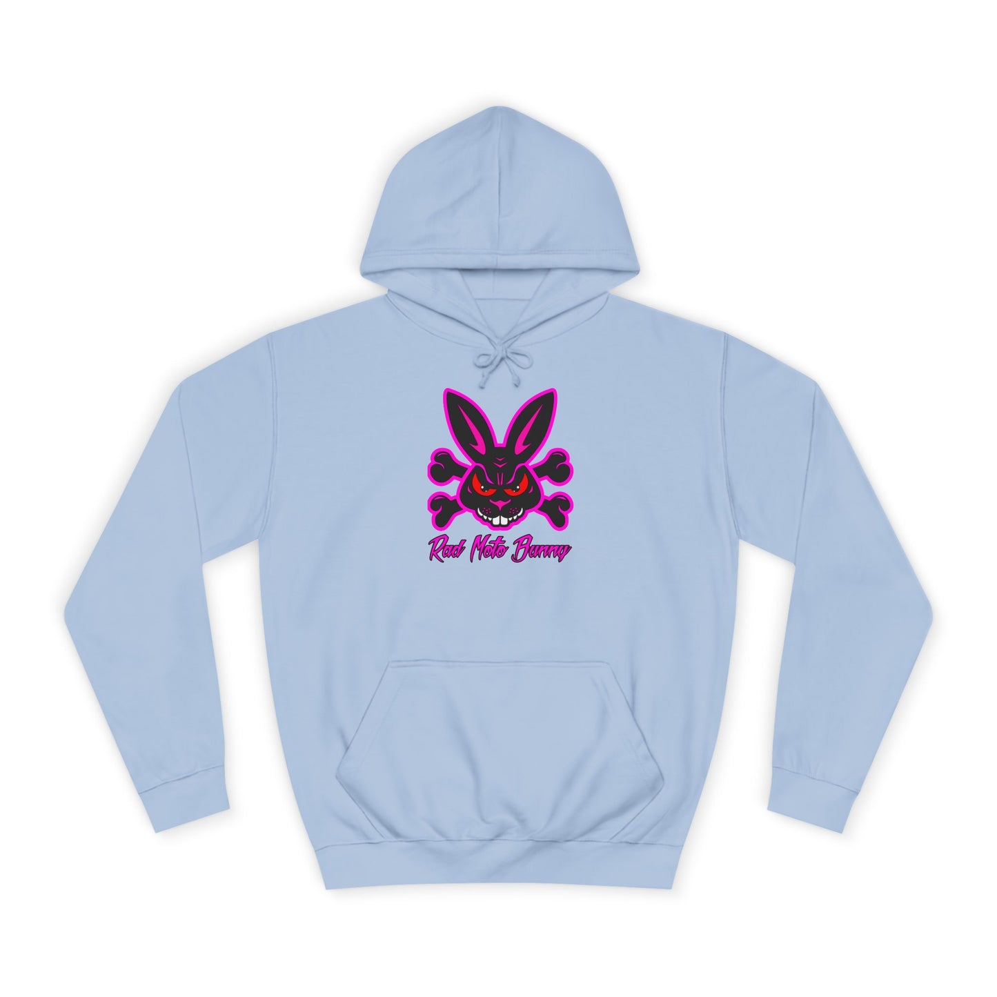 Zombie Bunny, Rad Moto Bunny, Unisex Hoodie - Biker Style Sweatshirt for Motorcycle Enthusiasts