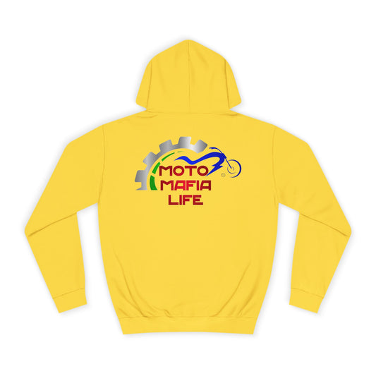 Geared, Moto Mafia Life Unisex Hoodie - Biker Style Sweatshirt for Motorcycle Enthusiasts