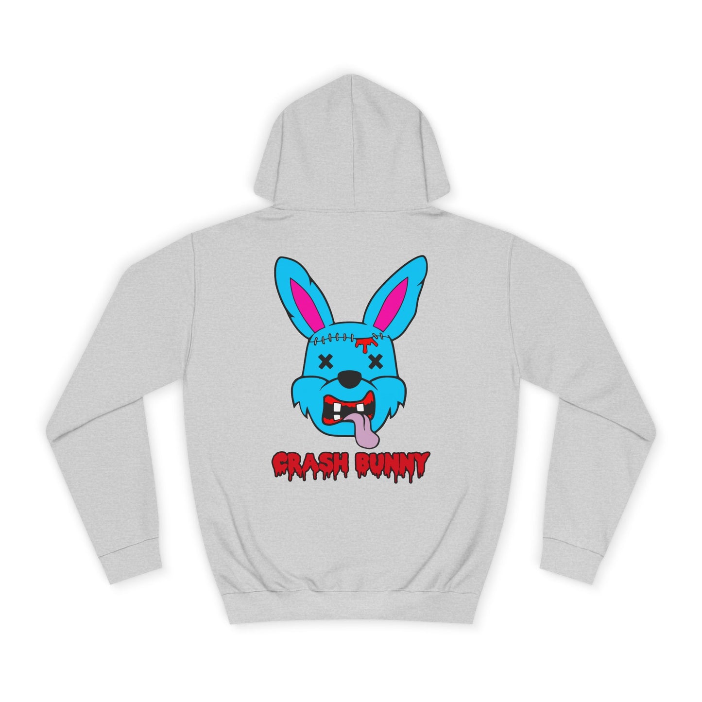 Crash Bunny, Rad Moto Bunny, Unisex Hoodie - Biker Style Sweatshirt for Motorcycle Enthusiasts