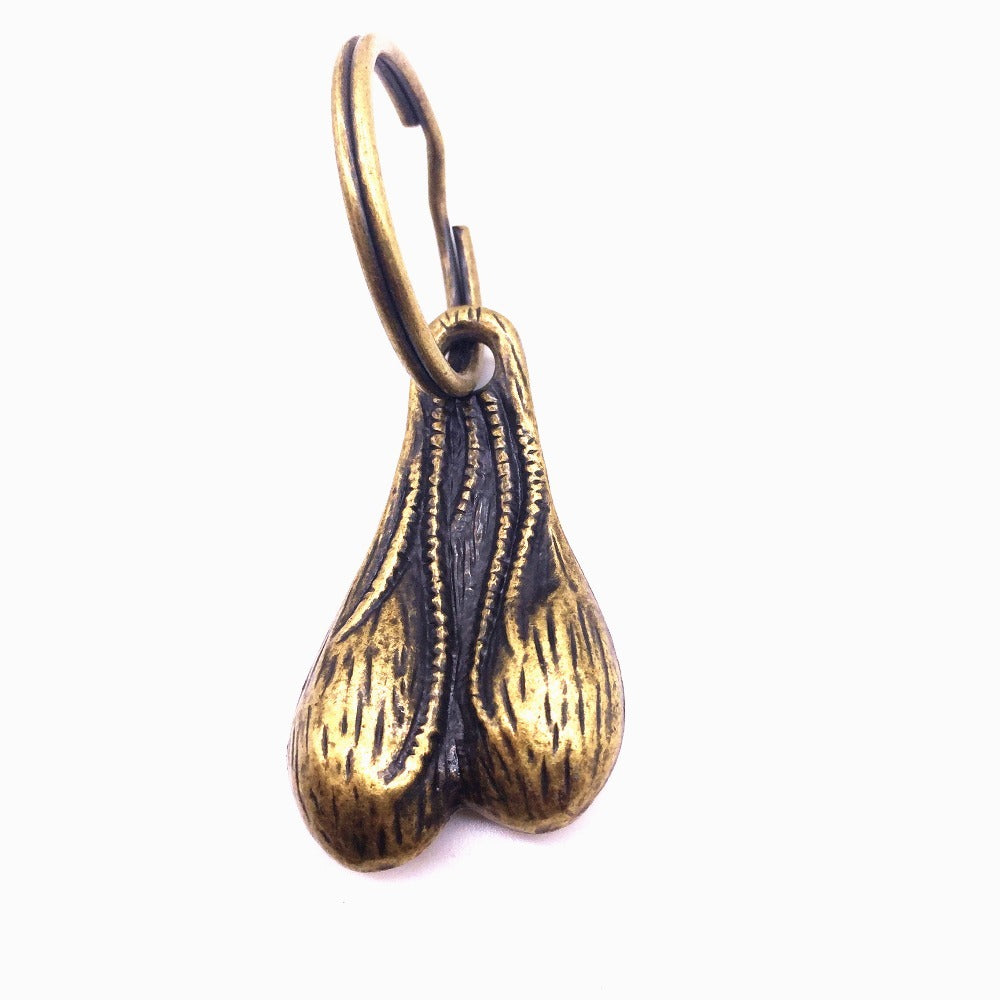 Brass Balls Keychain