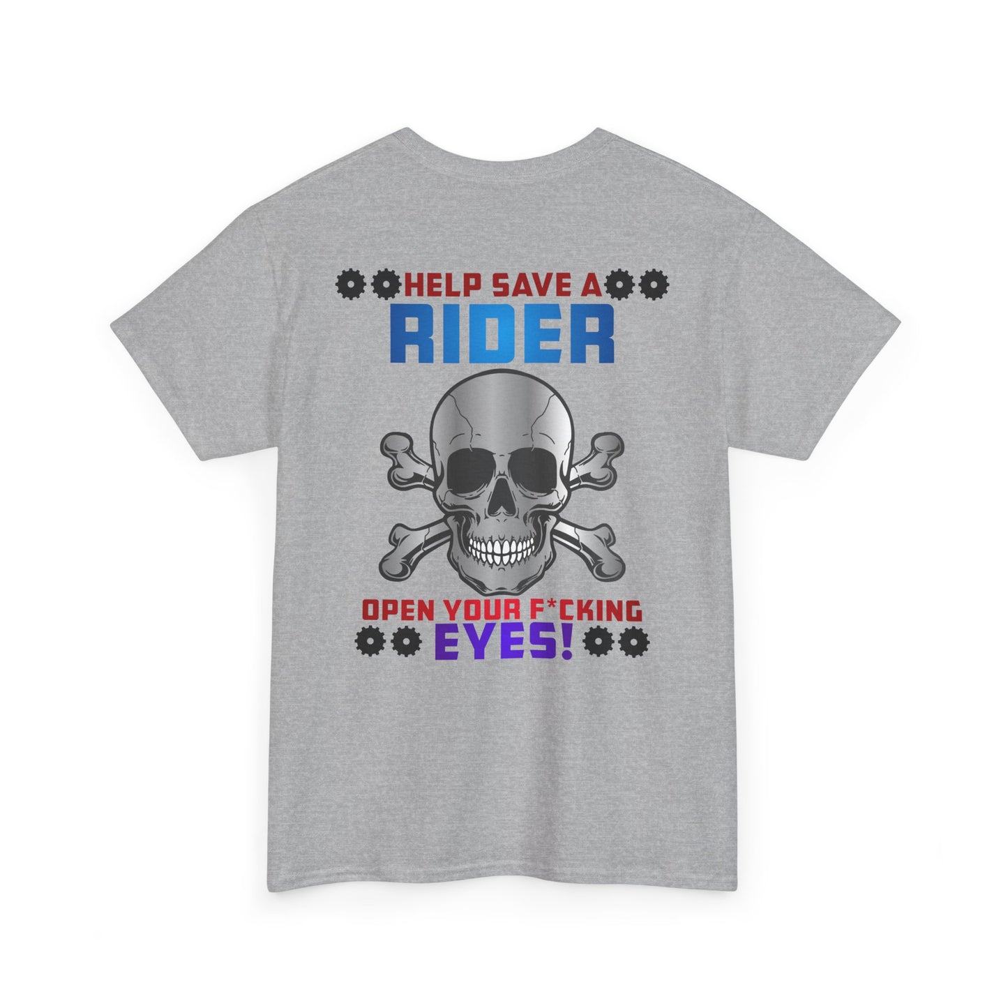 Help Save a Rider, Rad Moto Life, Heavy Cotton T-Shirt