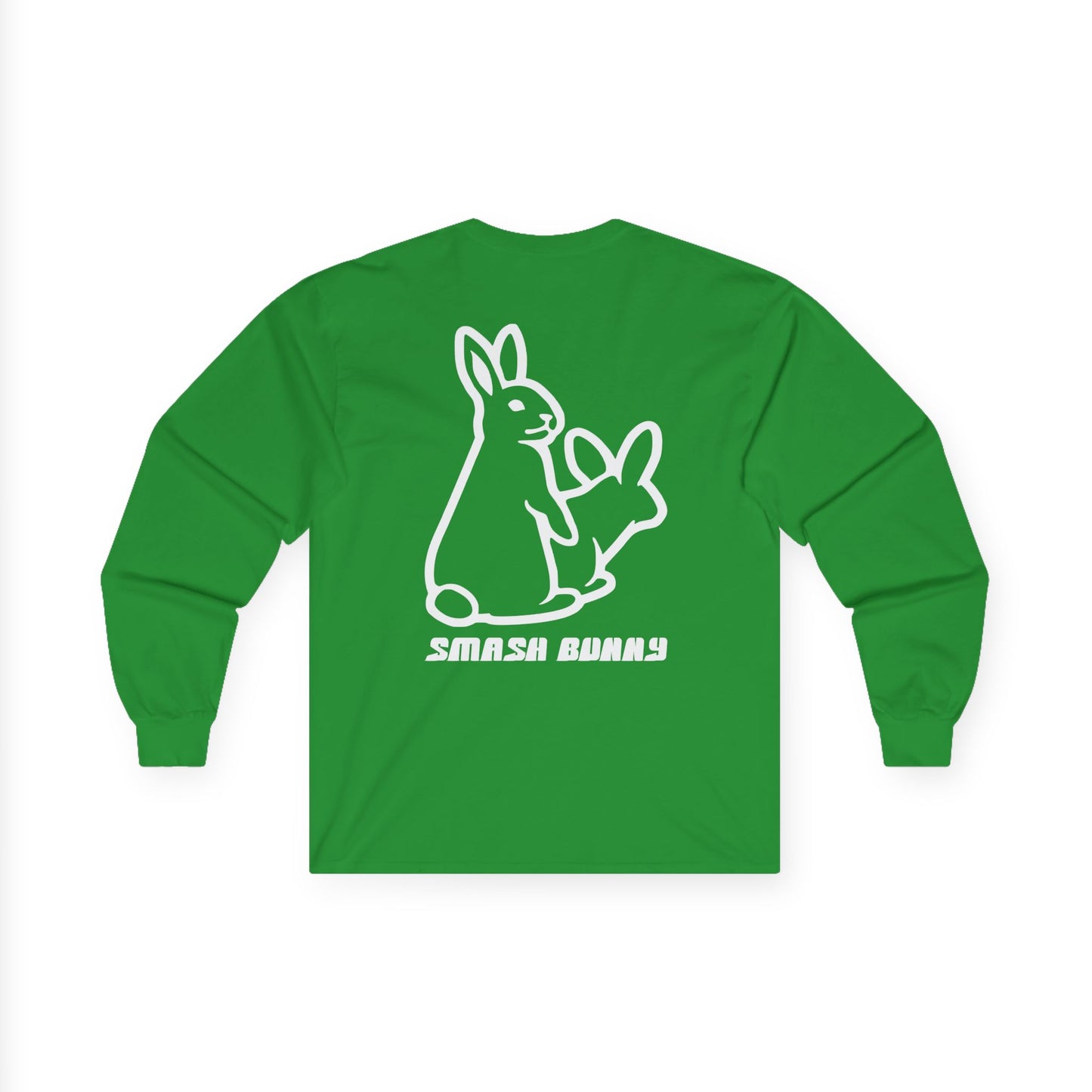 Smash Bunny, Rad Moto Bunny, Unisex Long Sleeve Tee - Bold Graphic T-Shirt for Motorcycle Enthusiasts
