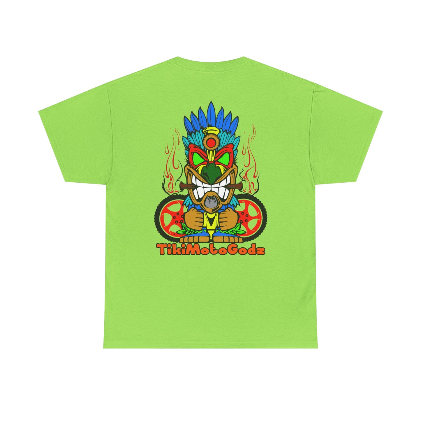 Tiki Moto Godz. Heavy Cotton T-Shirt