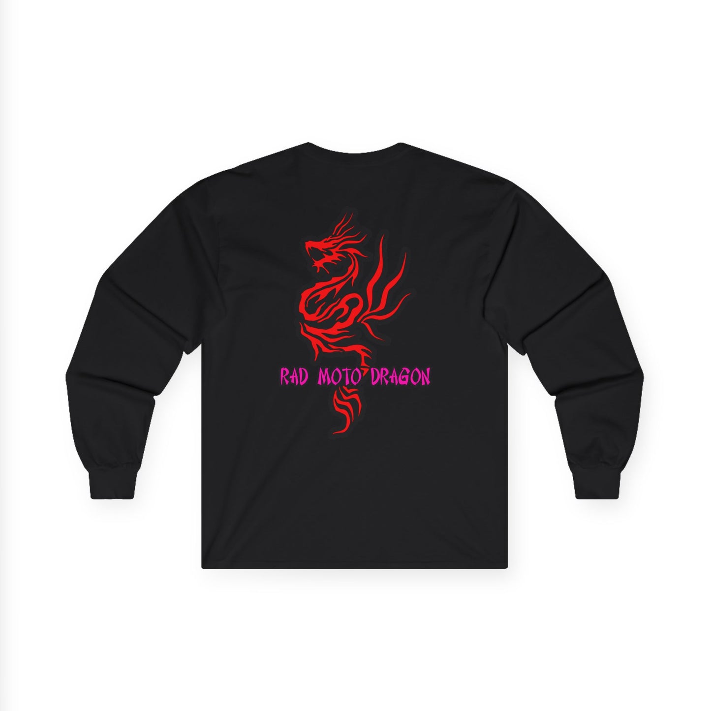 Rad Moto Dragon, Rad Moto Life, Unisex Long Sleeve Tee - Bold Graphic T-Shirt for Motorcycle Enthusiasts