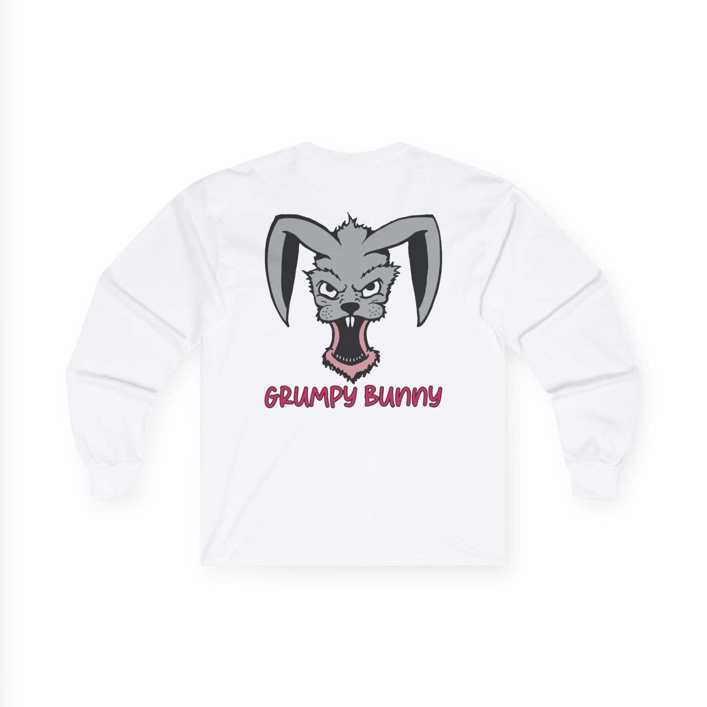Grumpy Bunny, Rad Moto Bunny, Unisex Long Sleeve Tee - Bold Graphic T-Shirt for Motorcycle Enthusiasts