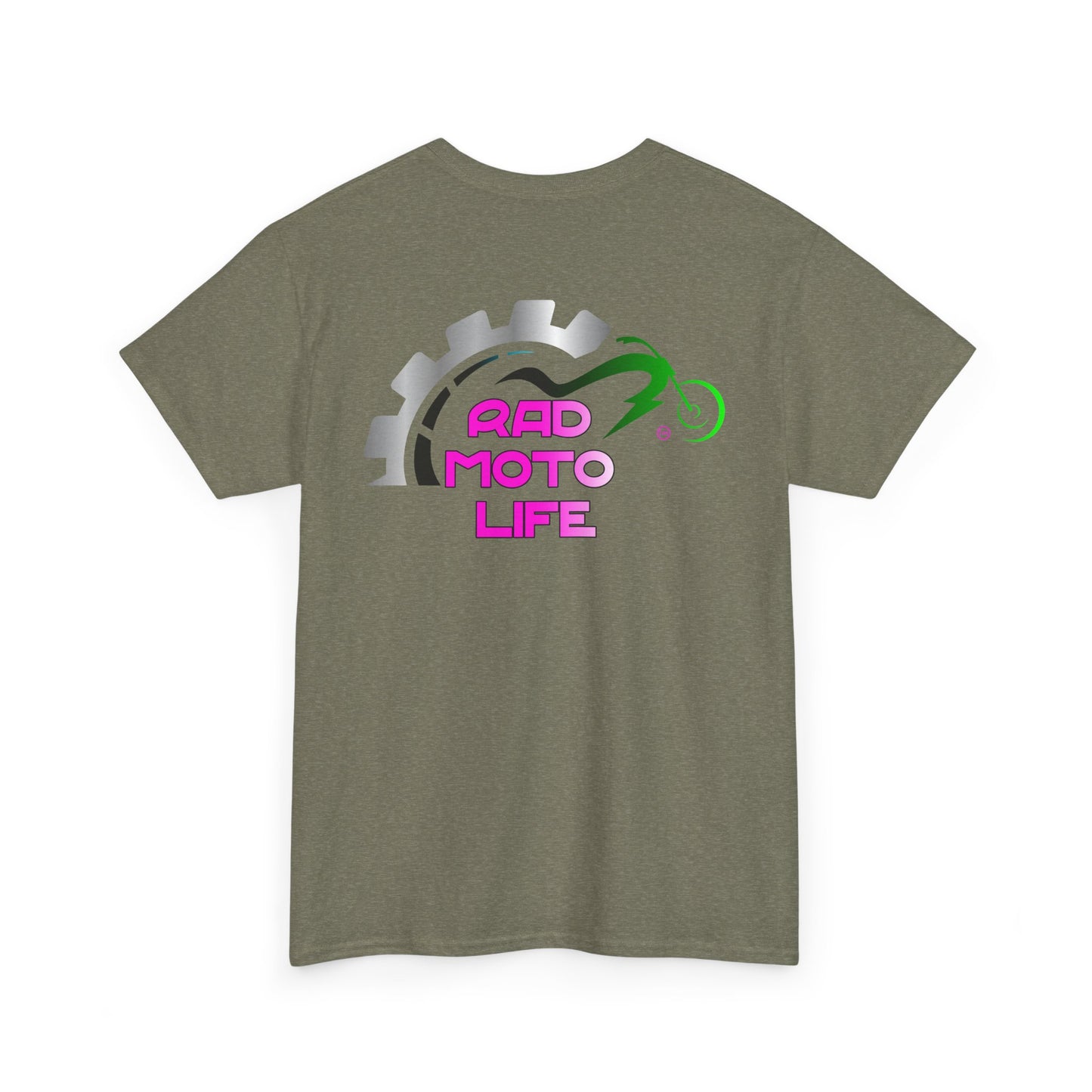 Geared, Rad Moto Life, Heavy Cotton T-Shirt
