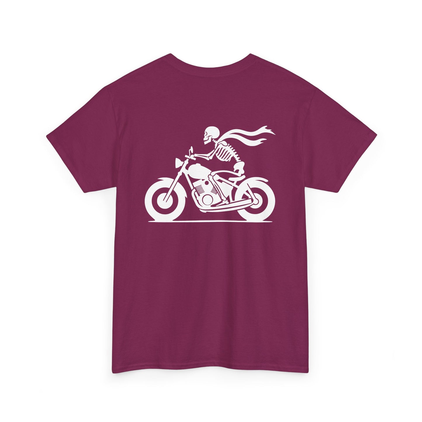 Skeleton Rider, Rad Moto Bunny, Heavy Cotton T-Shirt