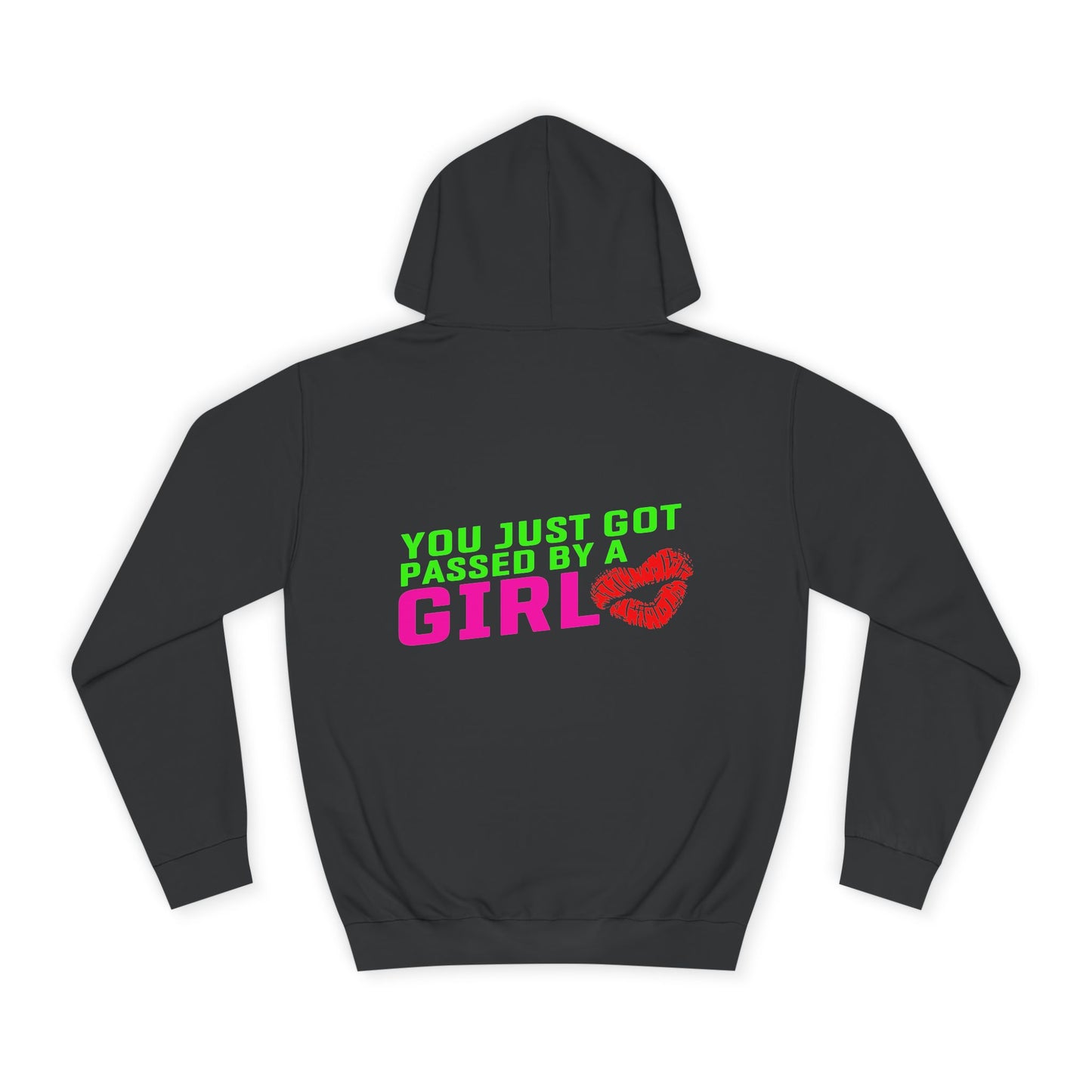 You just got passed by a Girl, Rad Moto Bunny, Unisex Hoodie - Biker Style Sweatshirt for Motorcycle Enthusiasts