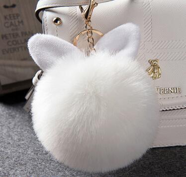 Fur Bunny Keychain