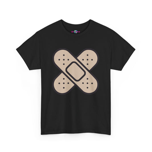 Band Aids. Heavy Cotton T-Shirt