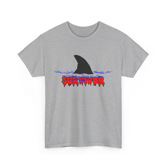 Shark Survivor. Heavy Cotton T-Shirt