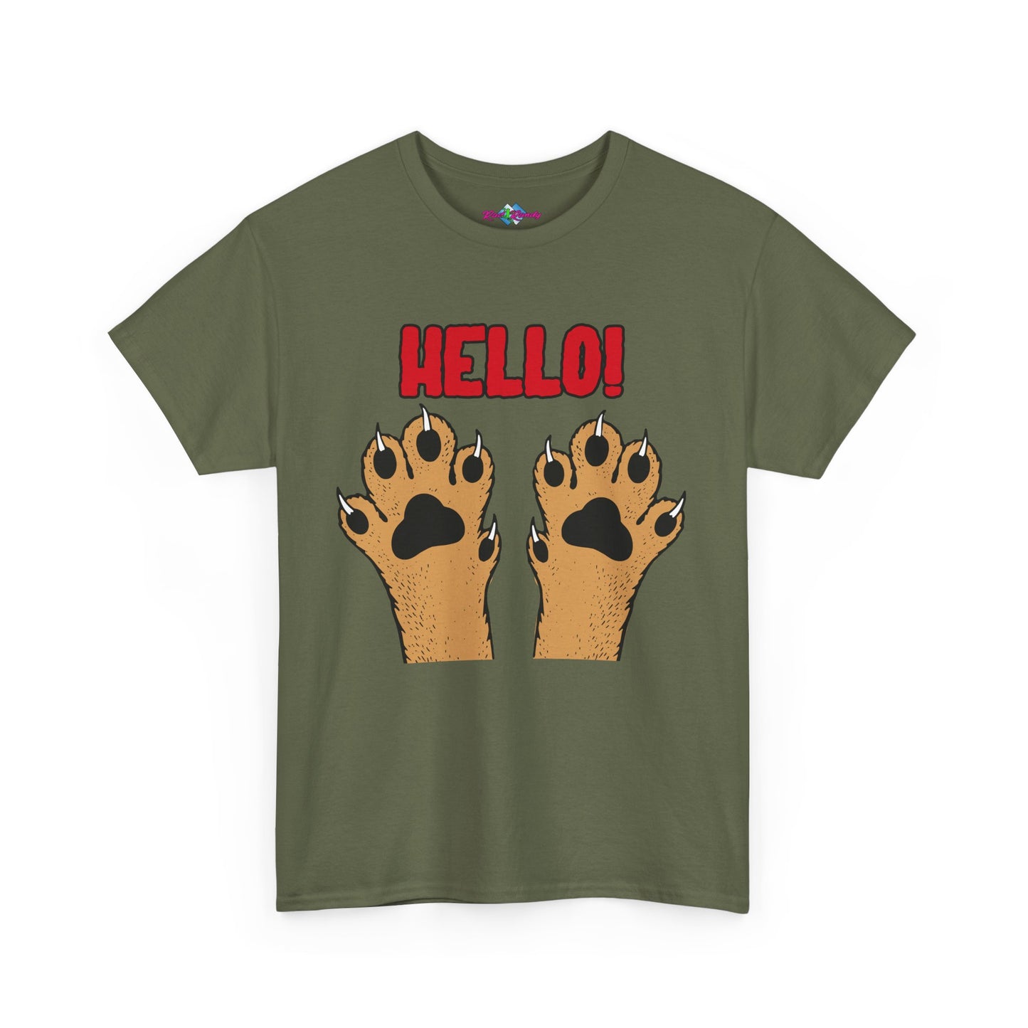 Hello Paws. Heavy Cotton T-Shirt