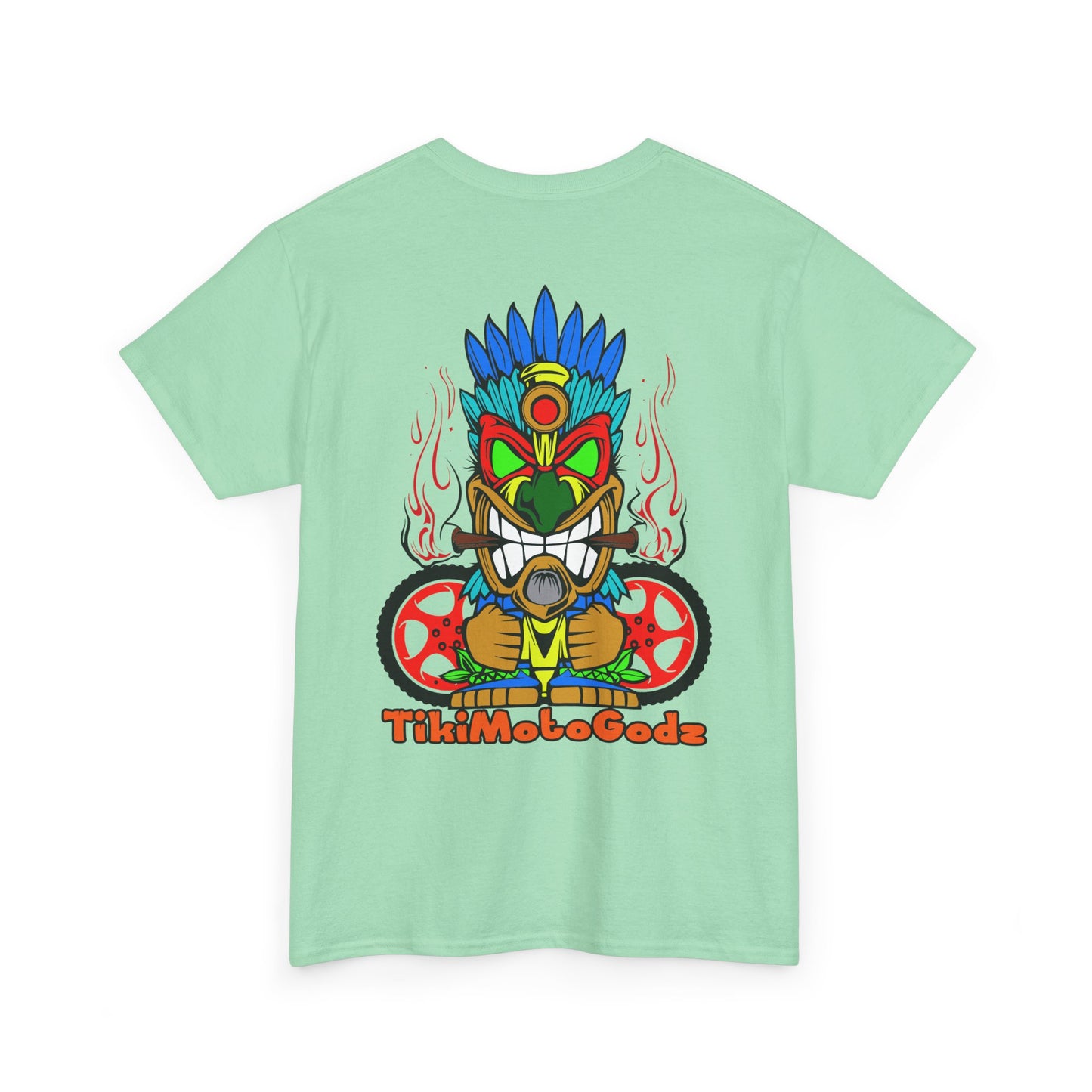 Tiki Moto Godz. Heavy Cotton T-Shirt