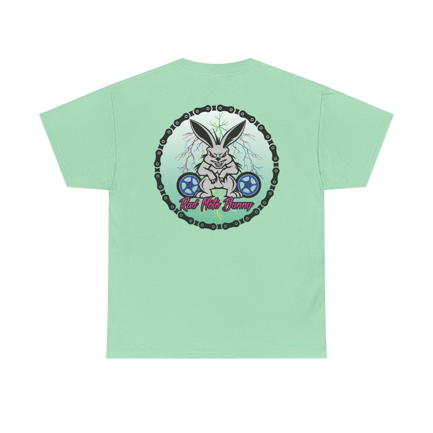 Rad Moto Bunny Lightning, Heavy Cotton T-Shirt