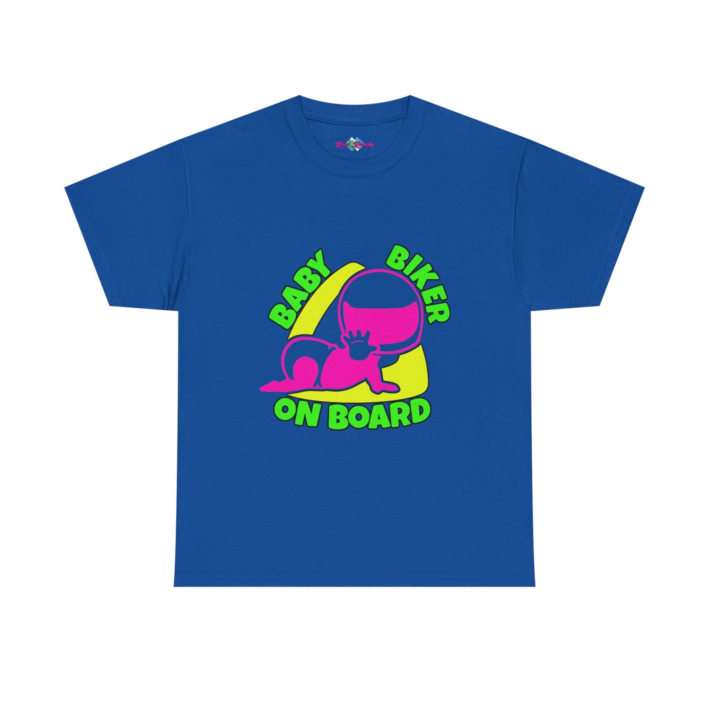 Baby Biker on Board. Girl. Heavy Cotton T-Shirt