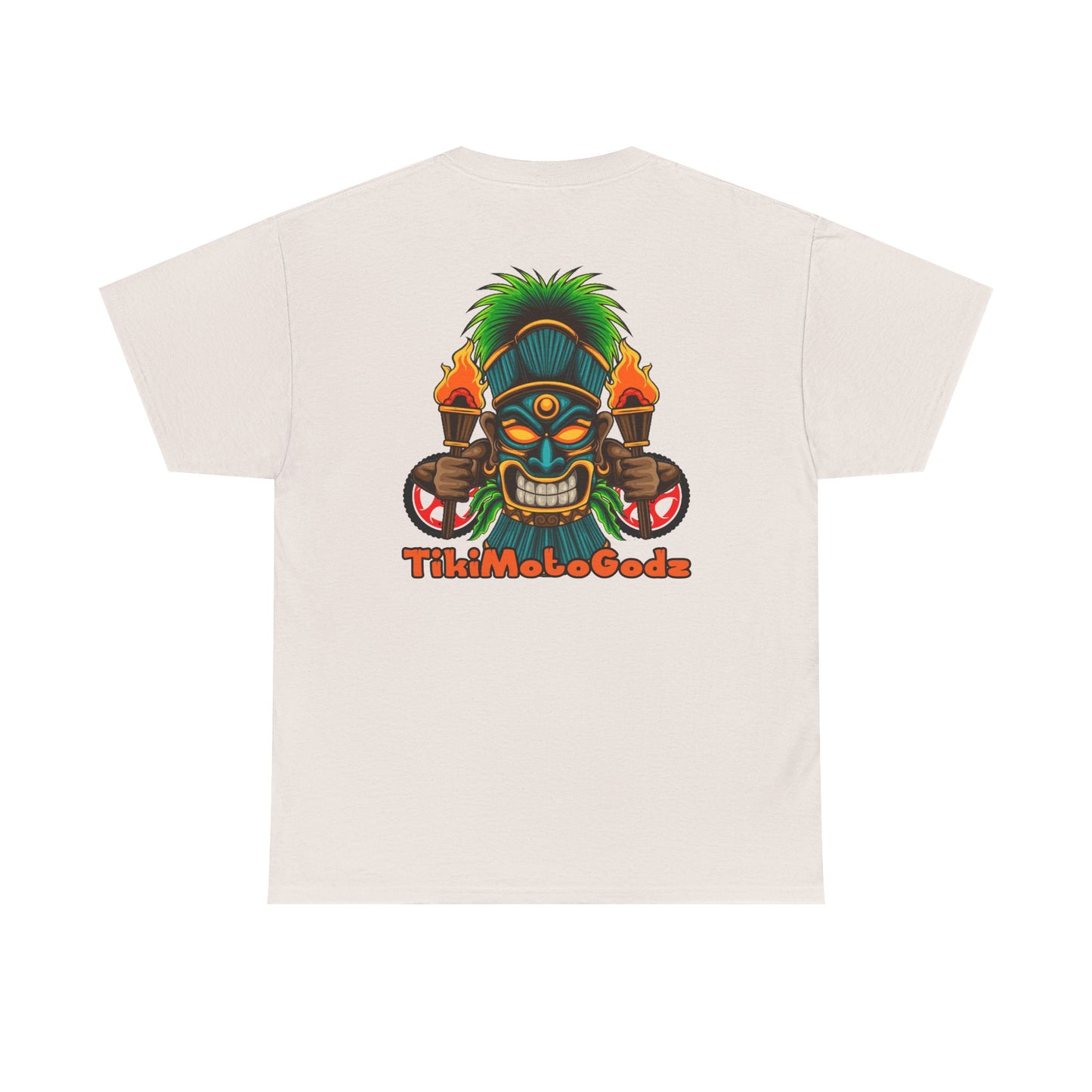 Tiki Moto Godz. Heavy Cotton T-Shirt