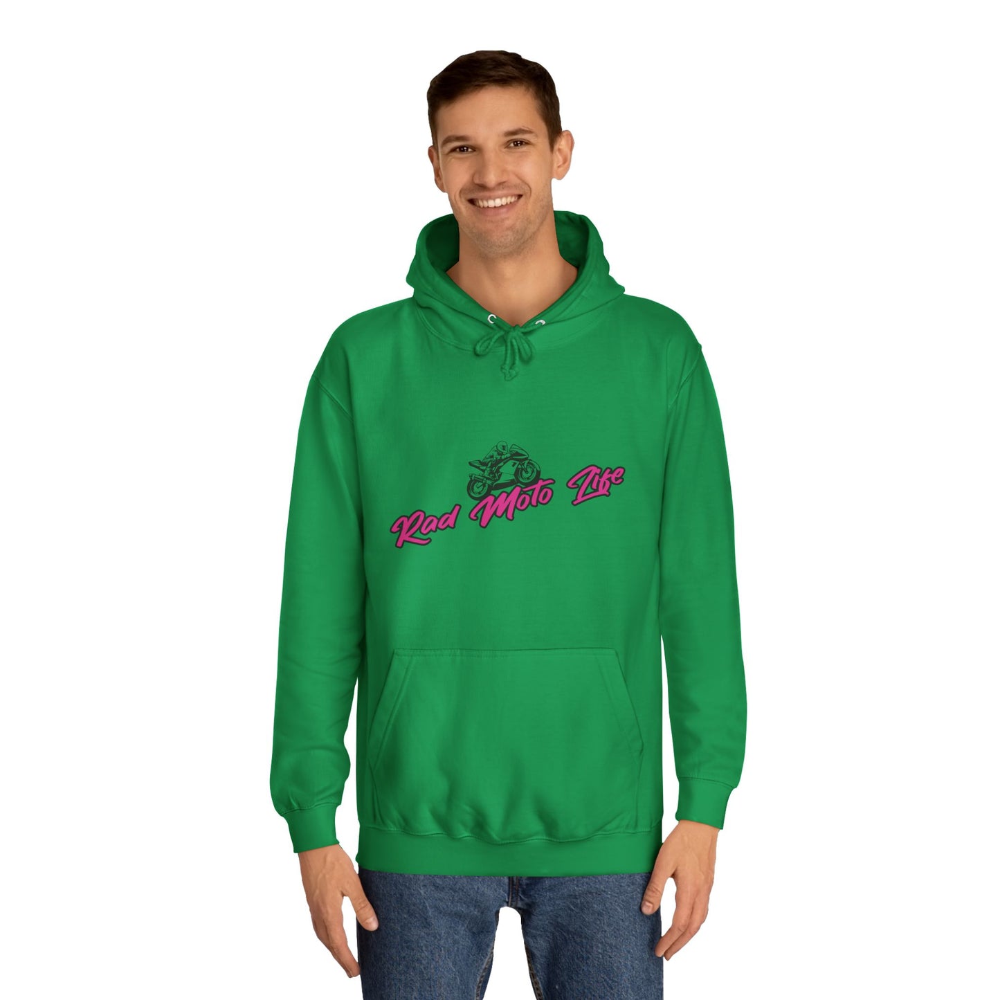 Life Behind Bars, Rad Moto Life Unisex Hoodie - Biker Style Sweatshirt for Motorcycle Enthusiasts