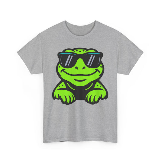 Peeking Frog. Heavy Cotton T-Shirt