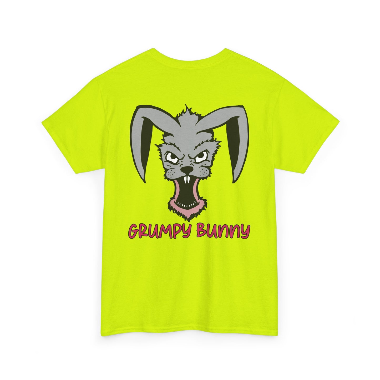 Grumpy Bunny, Rad Moto Bunny, Heavy Cotton T-Shirt