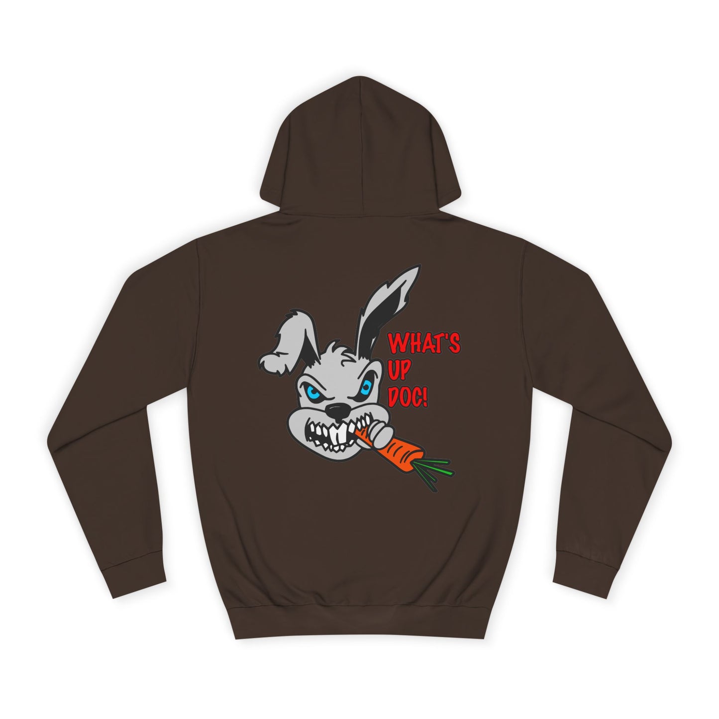 What's up Doc Bunny, Rad Moto Bunny, Unisex Hoodie - Biker Style Sweatshirt for Motorcycle Enthusiasts