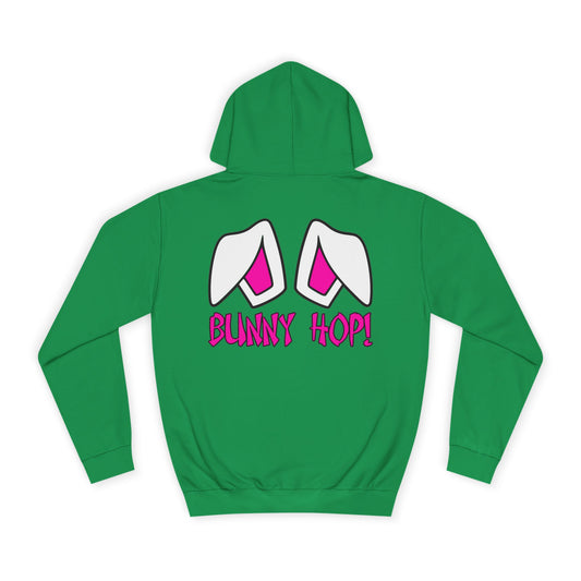 Bunny Hop!,  Rad Moto Bunny, Unisex Hoodie - Biker Style Sweatshirt for Motorcycle Enthusiasts