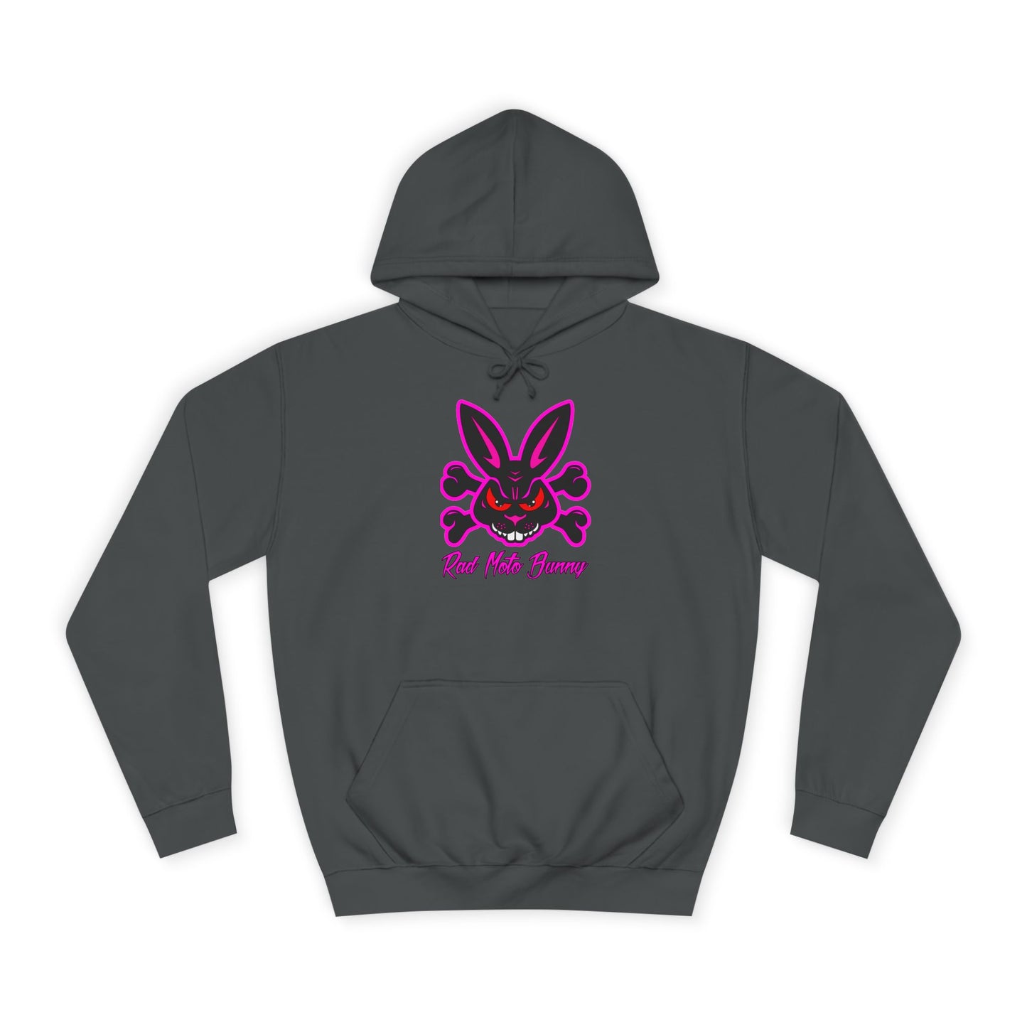 Zombie Bunny, Rad Moto Bunny, Unisex Hoodie - Biker Style Sweatshirt for Motorcycle Enthusiasts