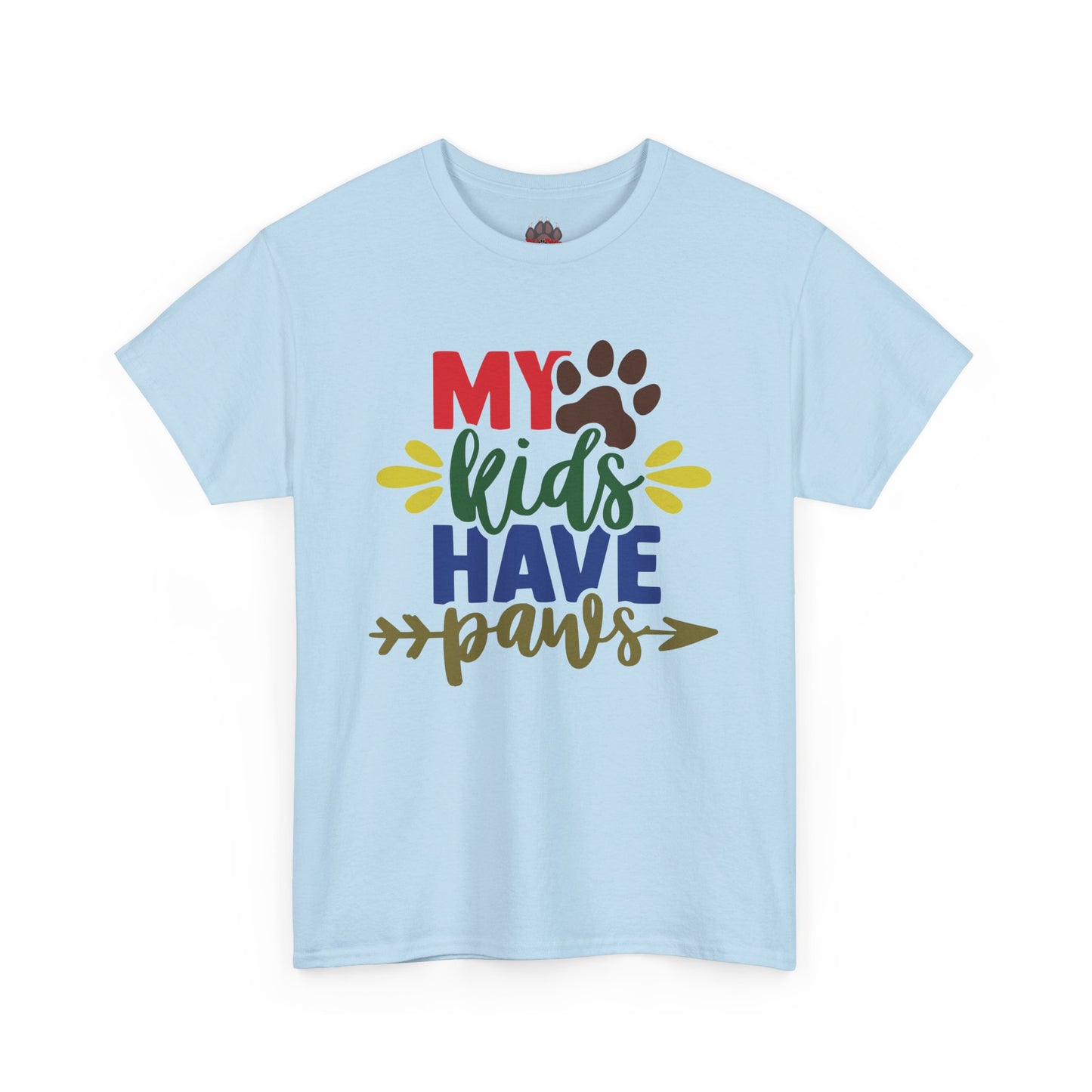 My Kids Have Paws. Heavy Cotton T-Shirt