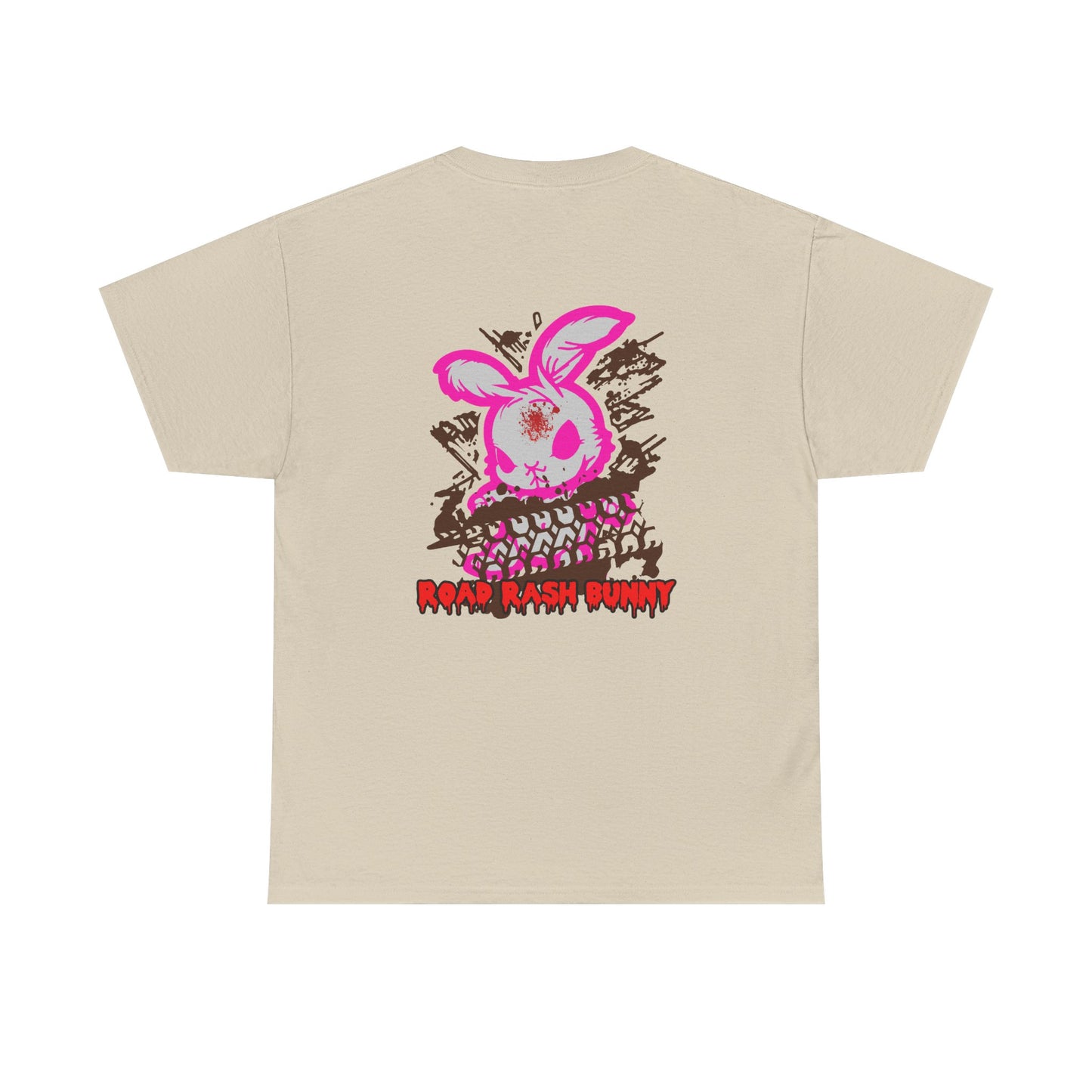 Road Rash Bunny, Rad Moto Bunny, Heavy Cotton T-Shirt