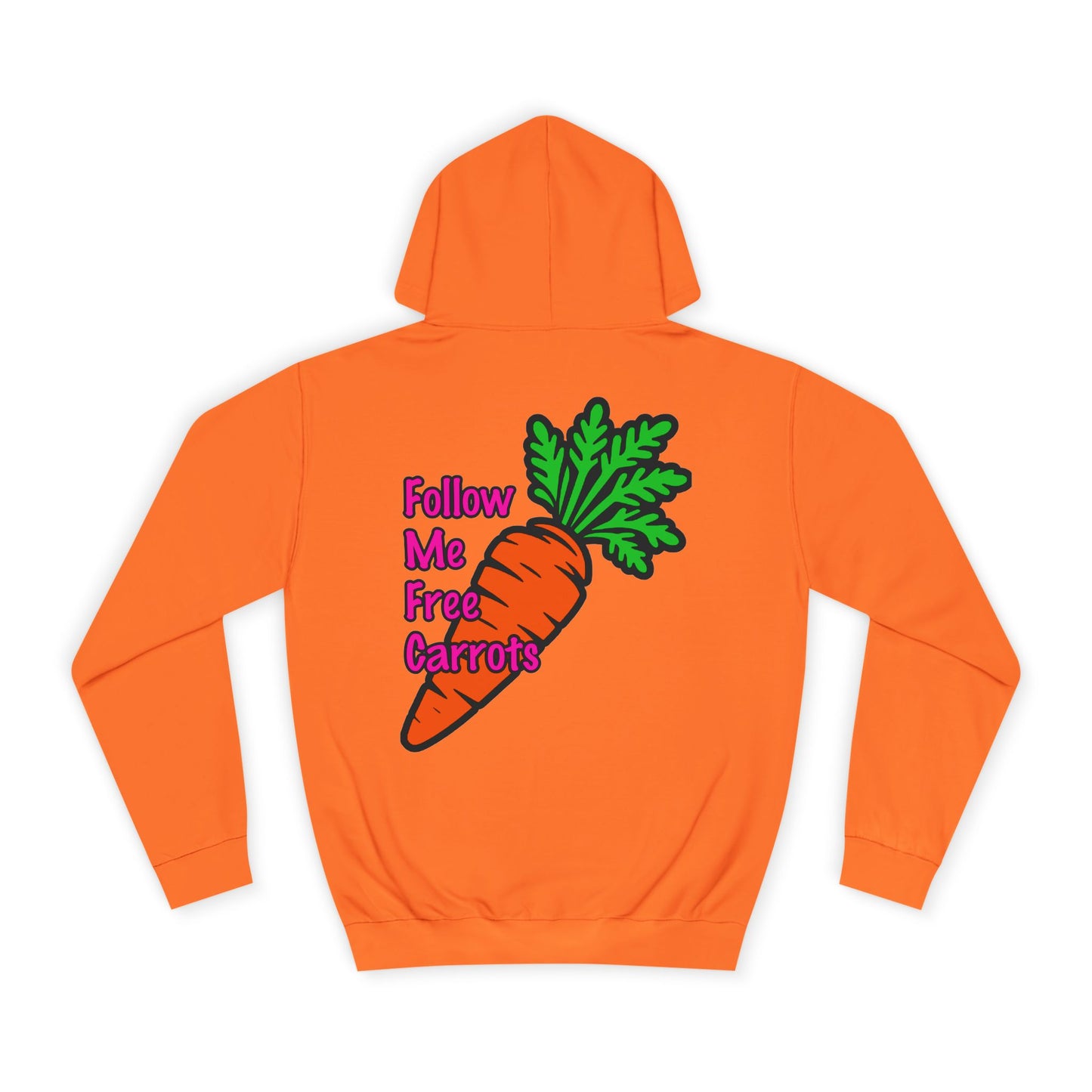 Follow me Free Carrots, Rad Moto Bunny, Unisex Hoodie - Biker Style Sweatshirt for Motorcycle Enthusiasts
