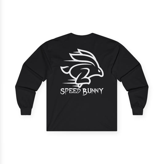 Speed Bunny, Rad Moto Bunny, Unisex Long Sleeve Tee - Bold Graphic T-Shirt for Motorcycle Enthusiasts