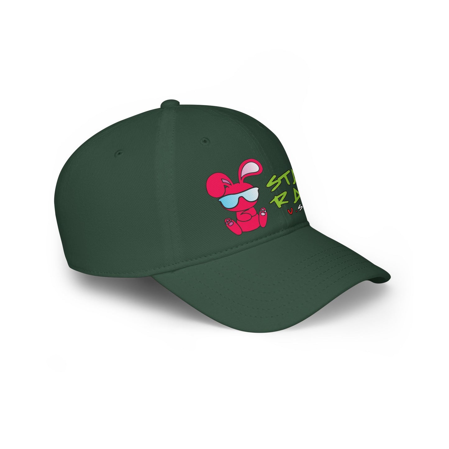 Cool Bunny Stay Rad Baseball Cap.