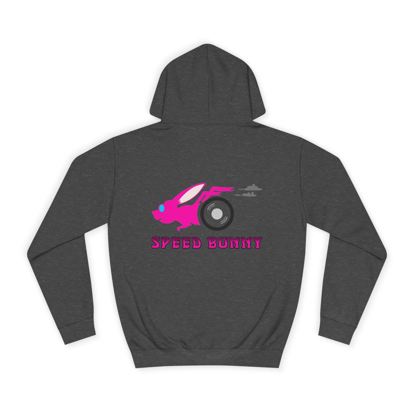 Speed Bunny, Rad Moto Bunny, Unisex Hoodie - Biker Style Sweatshirt for Motorcycle Enthusiasts