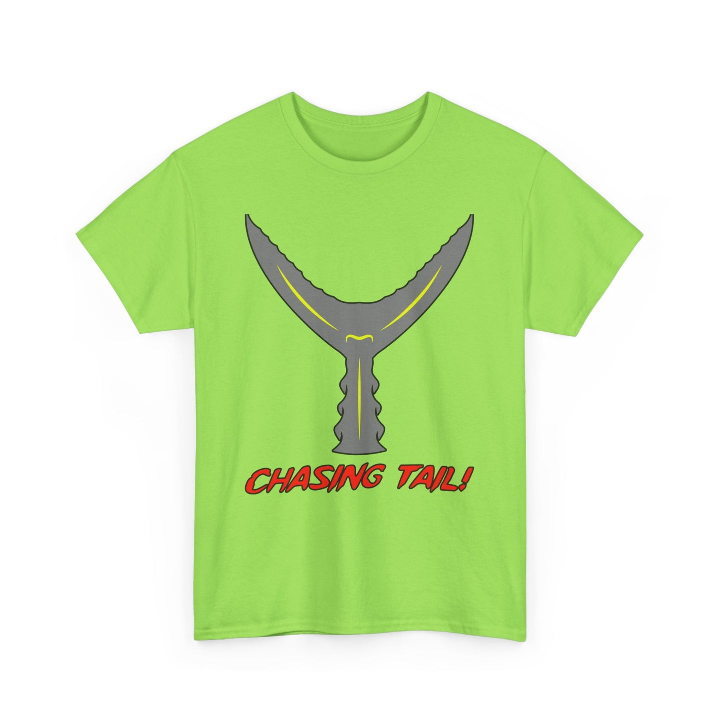 Chasing Tail. Heavy Cotton T-Shirt