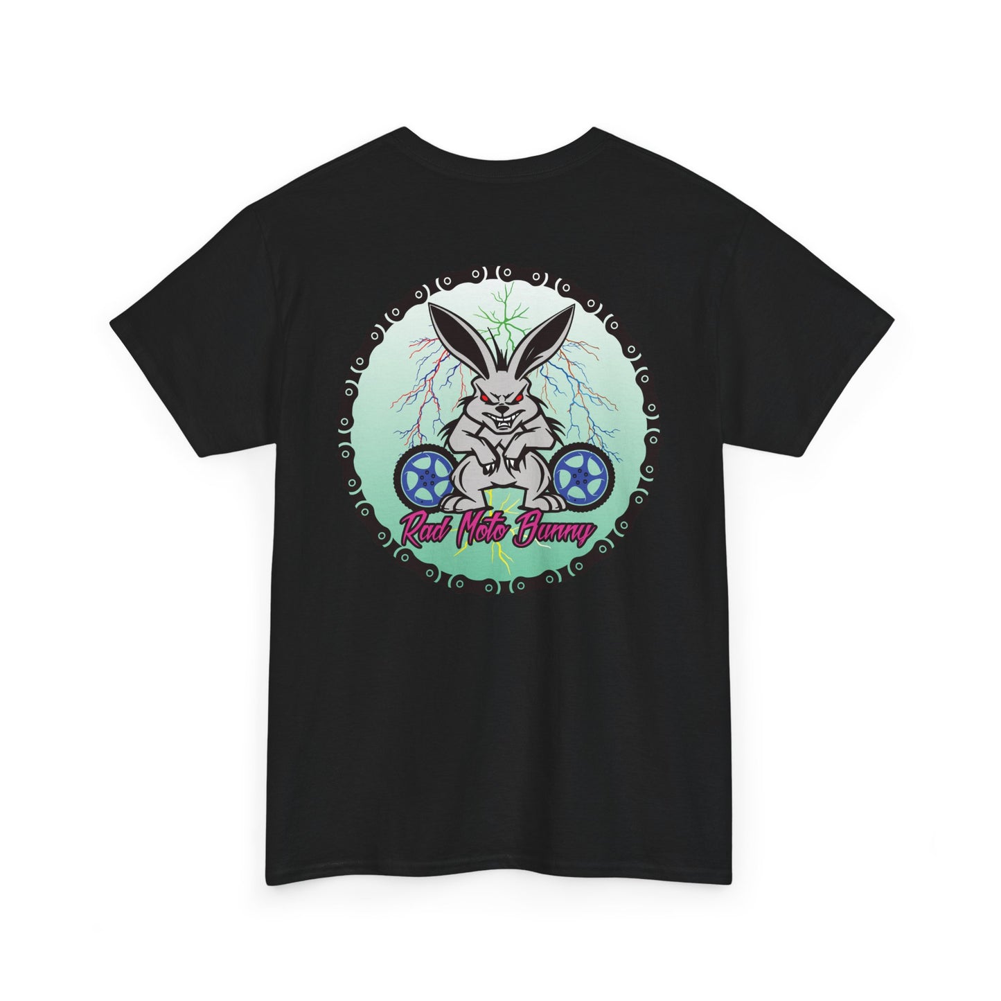 Rad Moto Bunny Lightning, Heavy Cotton T-Shirt