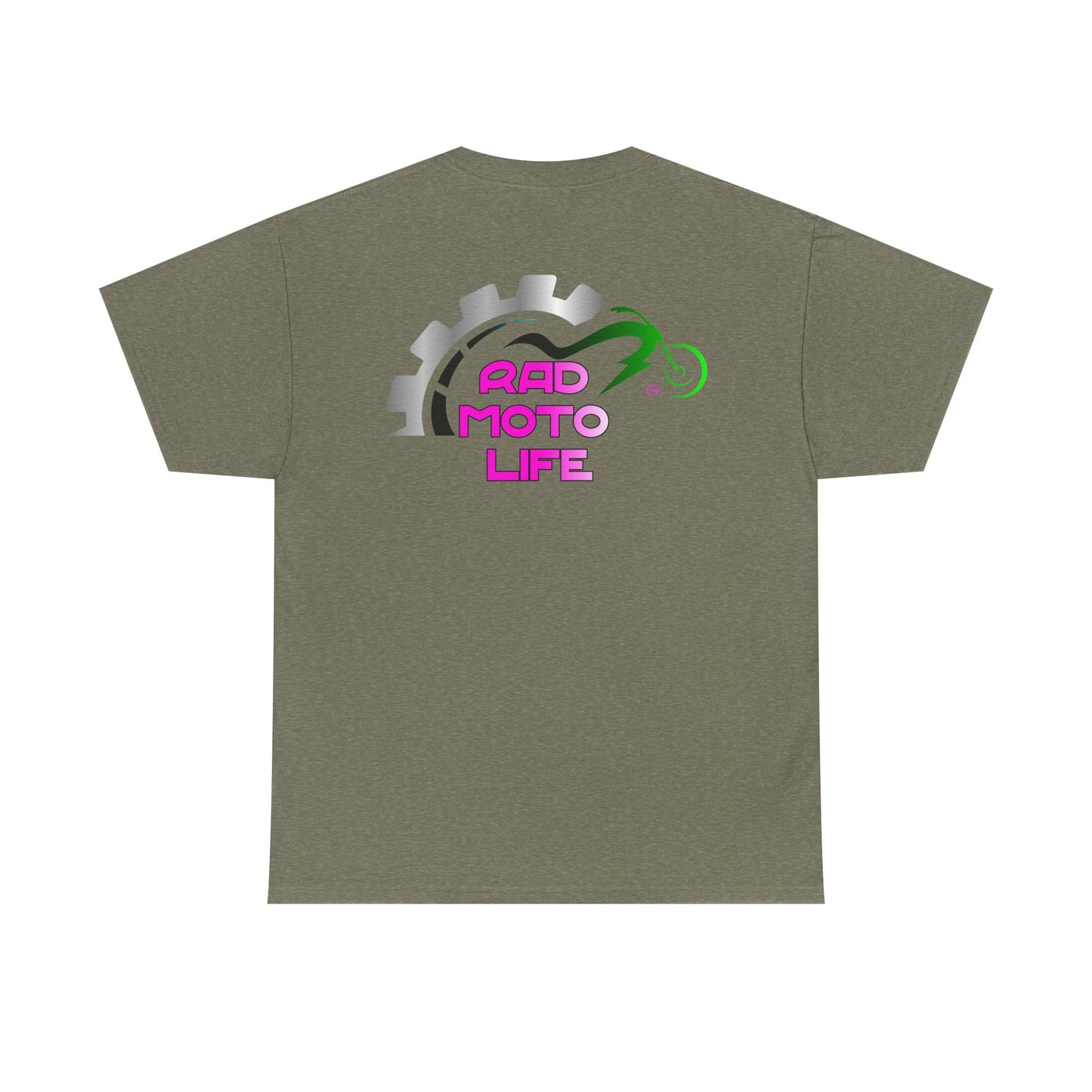 Geared, Rad Moto Life, Heavy Cotton T-Shirt