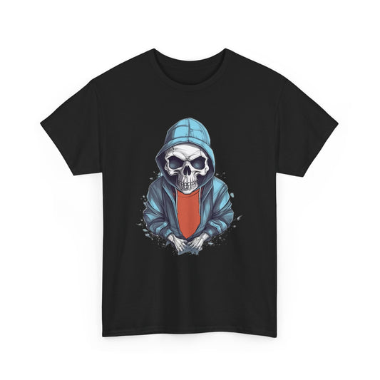Hoodie Skeleton Dude. Heavy Cotton T-Shirt