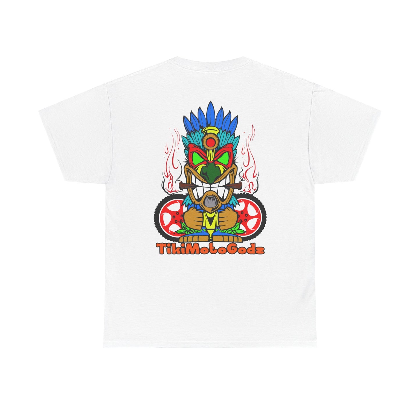 Tiki Moto Godz. Heavy Cotton T-Shirt