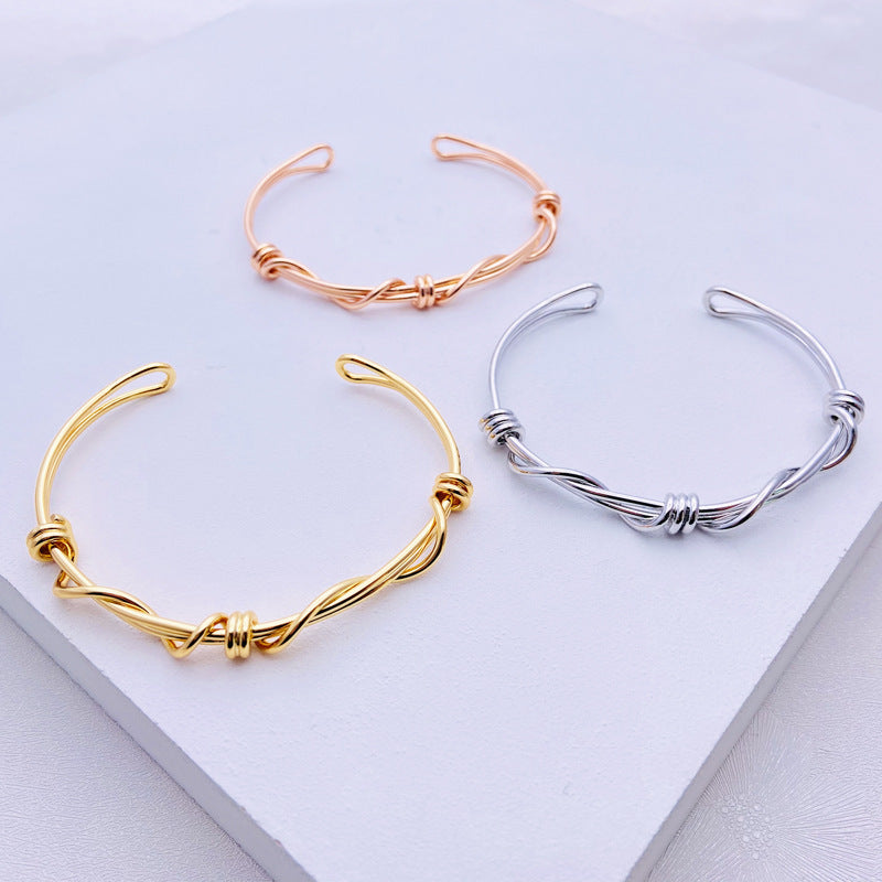 Entwined Knotted Bracelet