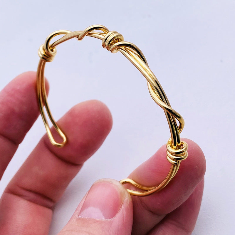 Entwined Knotted Bracelet