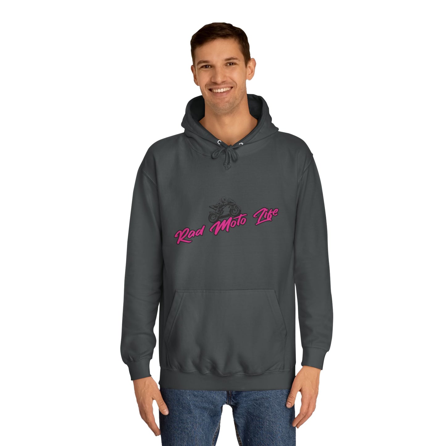 Life Behind Bars, Rad Moto Life Unisex Hoodie - Biker Style Sweatshirt for Motorcycle Enthusiasts