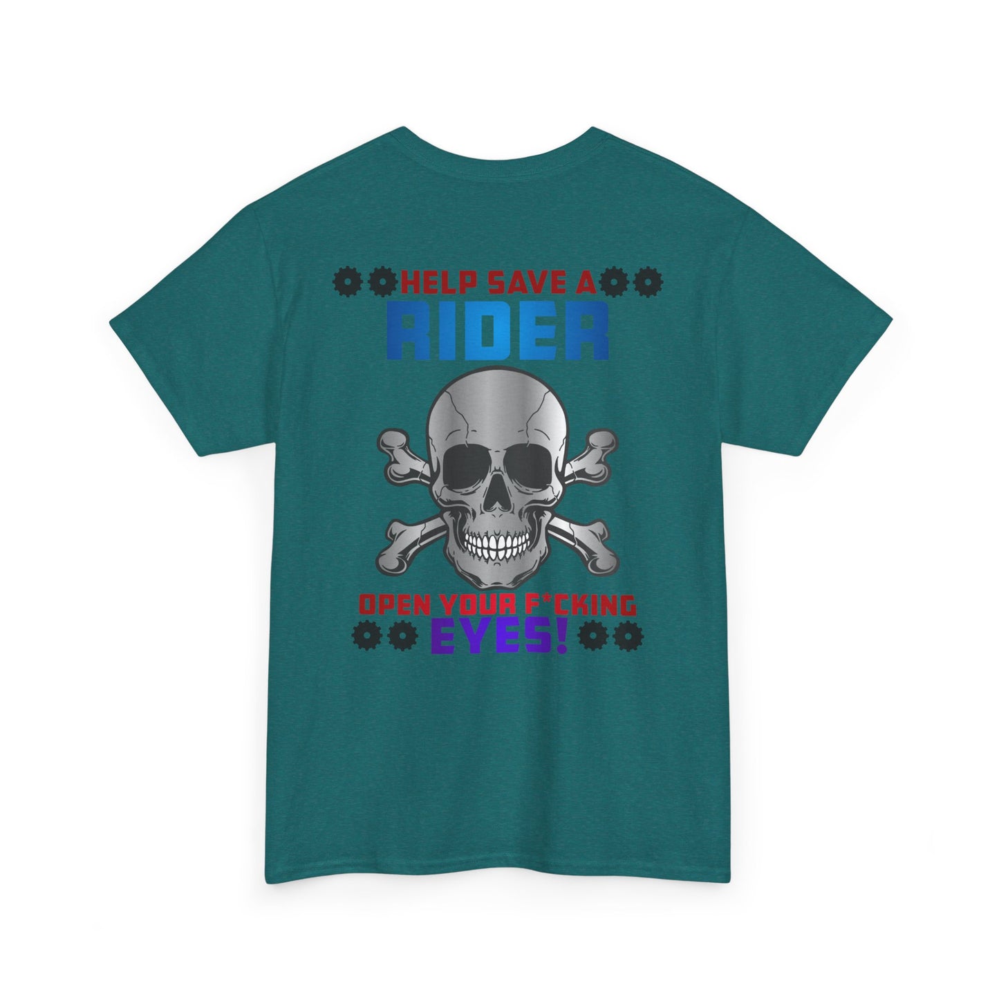 Help Save a Rider, Rad Moto Life, Heavy Cotton T-Shirt