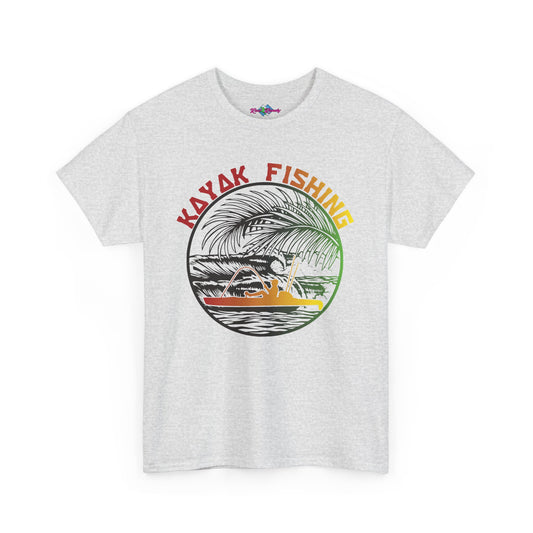 Kayak Fishing. Heavy Cotton T-Shirt