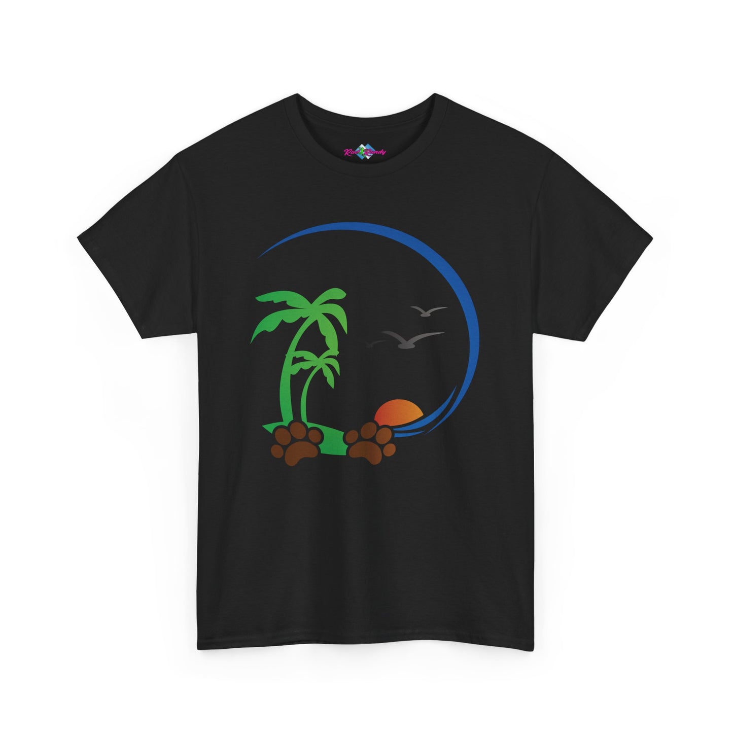 Tropical Paws. Heavy Cotton T-Shirt