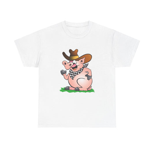 BBQ Pig. Heavy Cotton T-Shirt