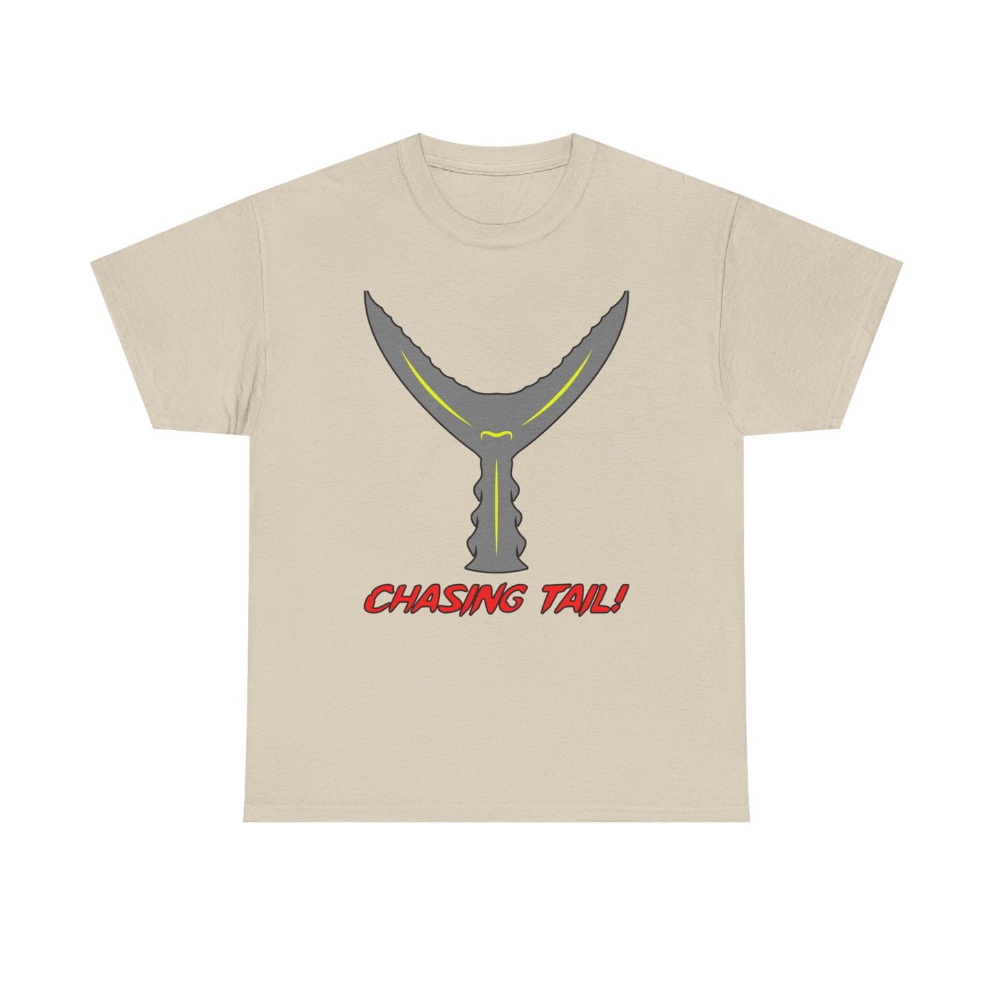 Chasing Tail. Heavy Cotton T-Shirt