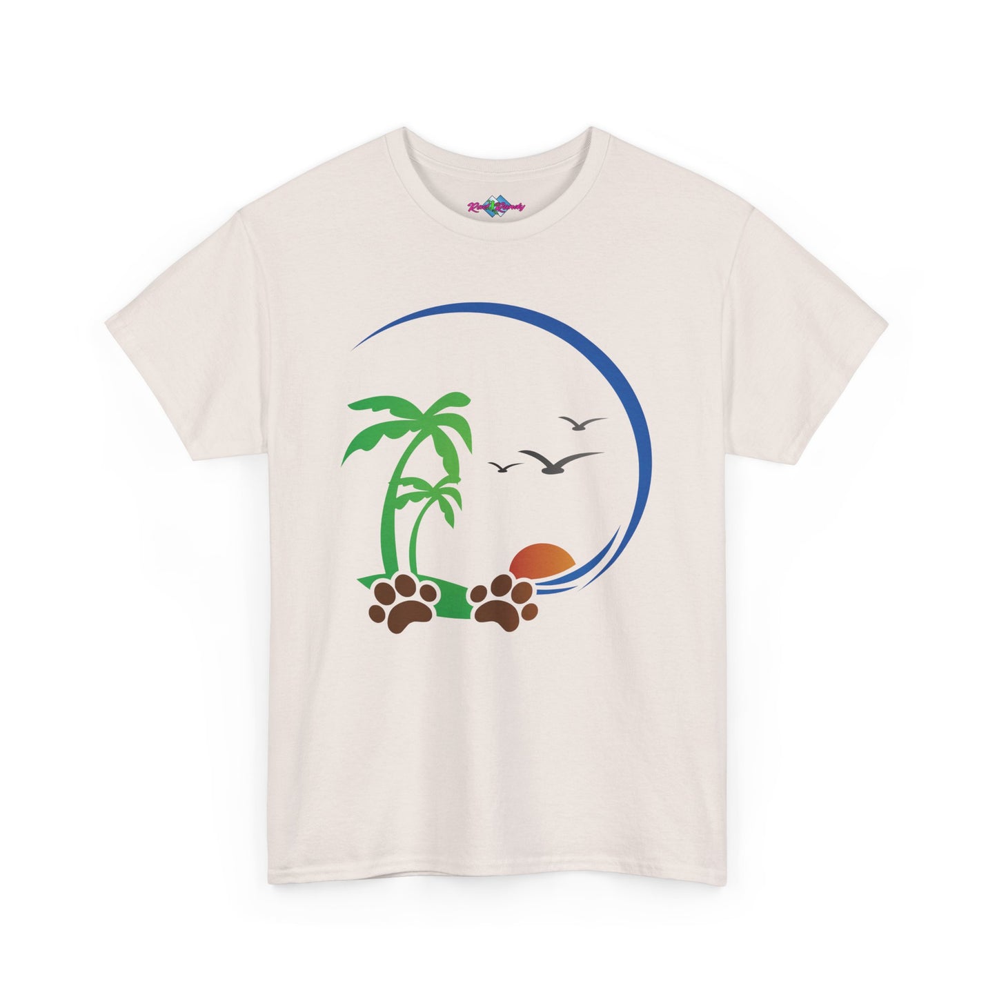Tropical Paws. Heavy Cotton T-Shirt