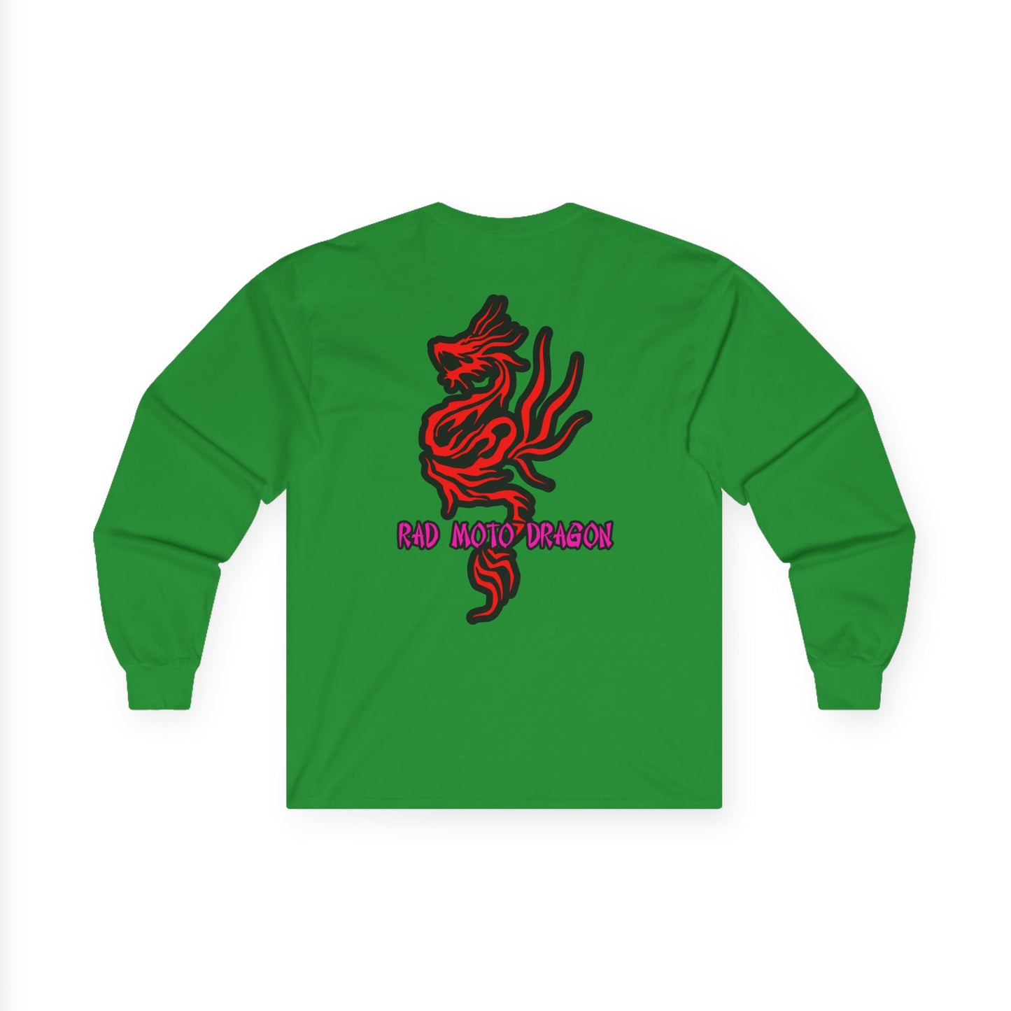Rad Moto Dragon, Rad Moto Life, Unisex Long Sleeve Tee - Bold Graphic T-Shirt for Motorcycle Enthusiasts